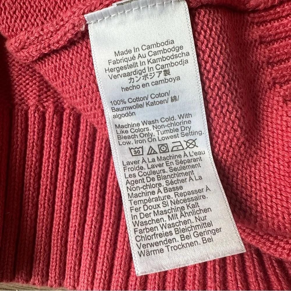J. Crew 100% Cotton Pink Sweater